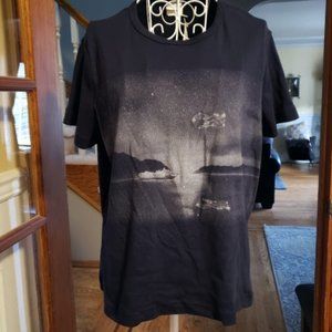 NWT Princess Cruises navy blue shirt glittery print sz XXL